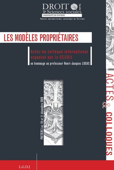 Picture of LES MODÈLES PROPRIÉTAIRES