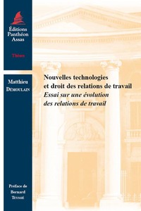 Image de NOUVELLES TECHNOLOGIES ET DROIT DES RELATIONS DE TRAVAIL