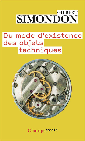 Image de Du mode d'existence des objets techniques