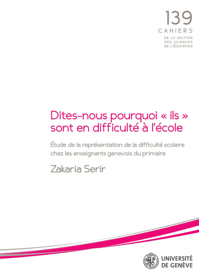 Image de DITES-NOUS POURQUOI ILS SONT EN DIFFICULTE A L'ECOLE. ETUDE DE LA REP