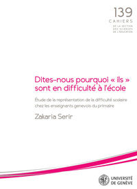 Image de DITES-NOUS POURQUOI ILS SONT EN DIFFICULTE A L'ECOLE. ETUDE DE LA REP