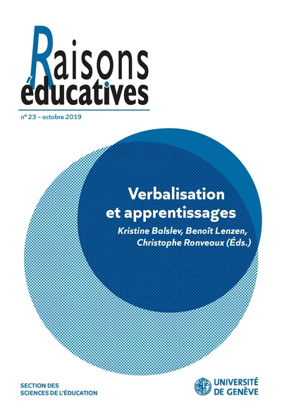 Picture of Raisons éducatives n° 23 - octobre 2019 (2019/1)