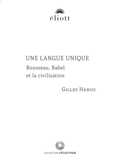 Image de Une langue unique