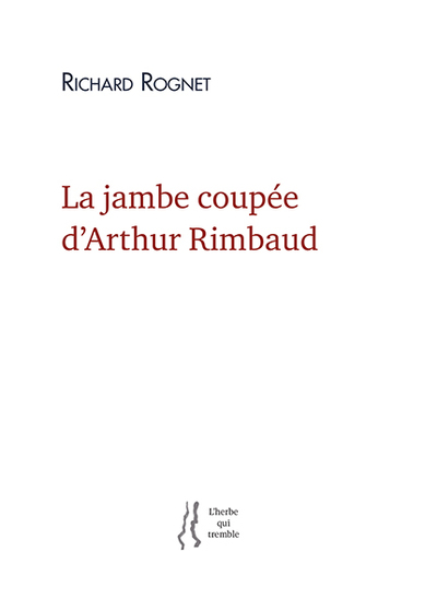 Picture of La jambe coupée d'Arthur Rimbaud