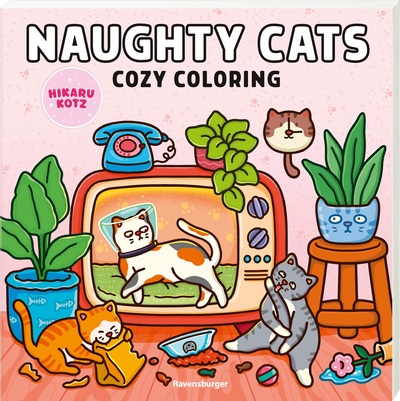 Picture of Naughty Cats - Cozy Coloring