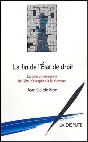Picture of Fin de l’État de droit (La)