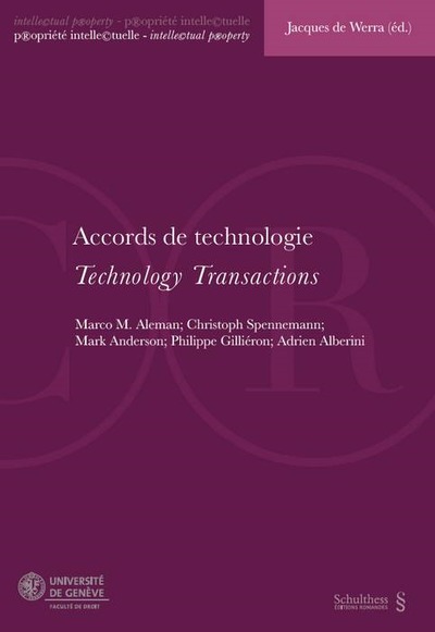 Picture of ACCORDS DE TECHNOLOGIE / TECHNOLOGY TRANSACTIONS