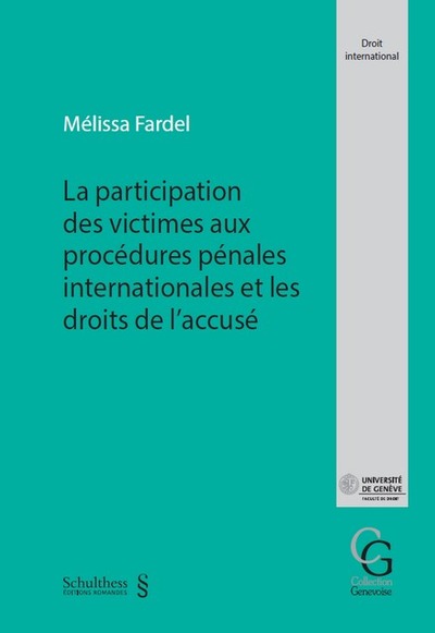 Picture of PARTICIPATION DES VICTIMES AUX PROCEDURES PENALES INTERNAT. ET DROITS ACCUSE