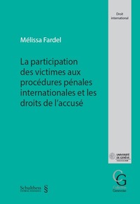 Picture of PARTICIPATION DES VICTIMES AUX PROCEDURES PENALES INTERNAT. ET DROITS ACCUSE