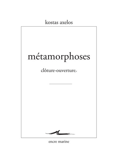 Picture of Métamorphoses