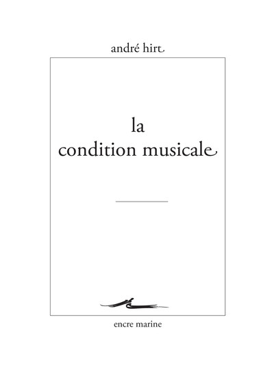 Picture of La Condition musicale