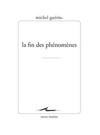 Picture of La fin des phénomènes
