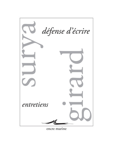 Picture of Défense d'écrire