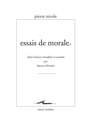 Image de Essais de morale