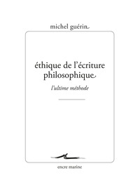 Picture of Éthique de l’écriture philosophique