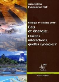 Picture of Eau et énergie : quelles interactions, quelles synergies?