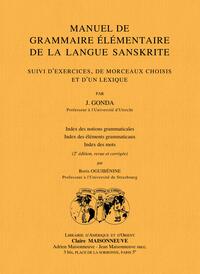 Image de Manuel de grammaire élémentaire de la langue sanskrite (2e édition revue et corrigée)