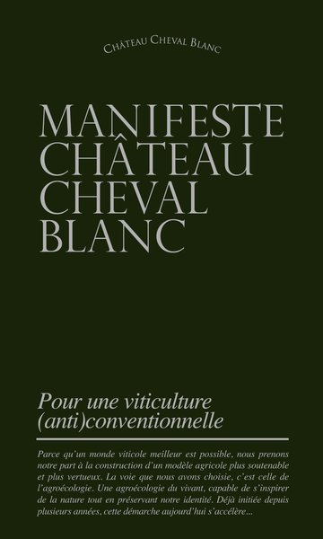 Image de MANIFESTE CHÂTEAU CHEVAL BLANC