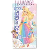 Picture of Carnet créatif Mode Academy Arc-en-ciel (avec un bracelet)