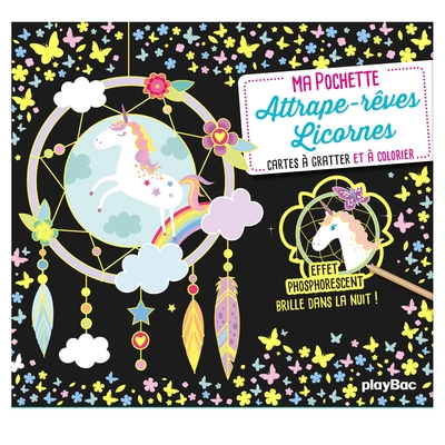 Image de Ma pochette Attrape-rêves Licorne - Cartes à gratter et à colorier