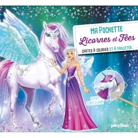 Image de Ma pochette Licornes et fées - Cartes à pailleter et à colorier