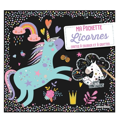 Image de Ma pochette Licornes - Cartes à colorier et à gratter