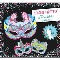 Picture of Masques à gratter - Licornes