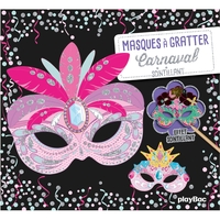 Image de Masques à gratter Carnaval scintillant