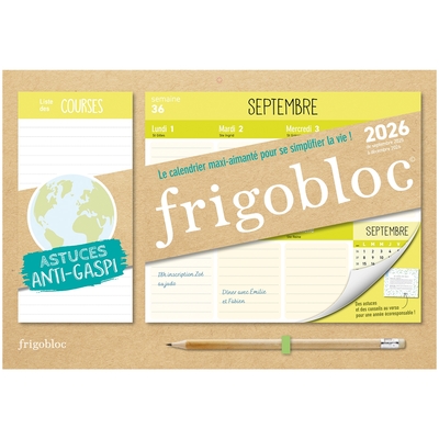 Picture of Mini Frigobloc Hebdomadaire 2026 Anti-Gaspi (de sept. 2025 à déc. 2026)