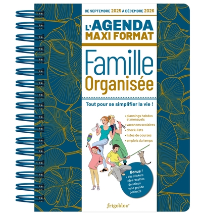 Image de L'agenda 2026 de la famille organisée Maxi format (de sept. 2025 à déc. 2026)