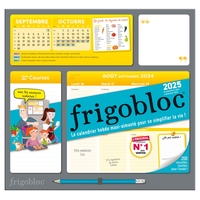 Image de Frigobloc Hebdomadaire 2025 - Calendrier d'organisation familiale / sem (de sept. 2024 à déc. 2025)
