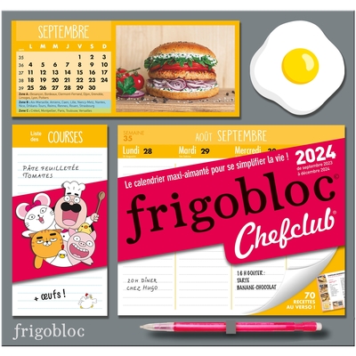Image de Frigobloc Hebdomadaire 2024 Chefclub (de sept. 2023 à déc. 2024)