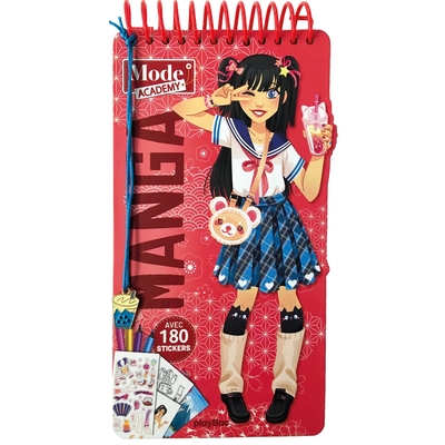 Picture of Carnet créatif Mode Academy Manga (avec un bracelet)