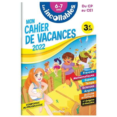 Picture of Cahier de vacances 2022 - Les incollables - Du CP au CE1 - 6-7 ans