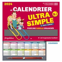 Image de Frigobloc Le mini calendrier Ultra Simple pour une famille organisée ! (de sept. 2023 à déc. 2024)