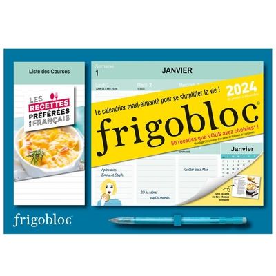 Image de Mini Frigobloc Hebdomadaire 2024 Recettes préférées des Français  (de janv. à déc. 2024)