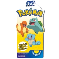 Image de Pokémon - Mon carnet de jeux et d'activités avec stickers - Salamèche, Carapuce et Bulbizarre