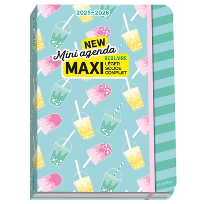 Image de Mini agenda scolaire 2025-2026 - COUVERTURE BUBBLE TEA
