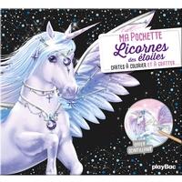 Image de Ma pochette Licornes des étoiles - Cartes à gratter et à colorier