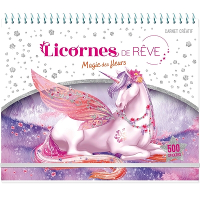 Image de Licornes de rêve - Carnet créatif - Magie des fleurs