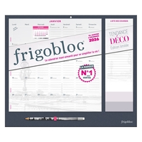 Image de Frigobloc Mensuel 2026 Tendance déco Noir (de janv. à déc. 2026)