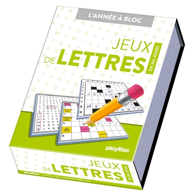 Picture of Calendrier Jeux de lettres en 365 jours - Année à bloc