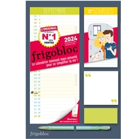 Image de Mini Frigobloc Mensuel 2024 - Calendrier d'organisation familiale / mois (de sept. 2023 à dec 2024)