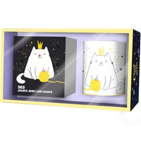 Image de Coffret calendrier mini 365 Chats + bougie