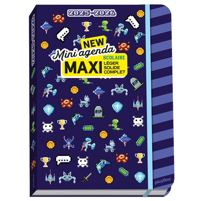 Picture of Mini agenda scolaire 2025-2026 - COUVERTURE PIXEL ART
