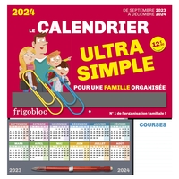 Image de Frigobloc Le calendrier Ultra Simple pour une famille organisée ! (de sept. 2023 à déc. 2024)