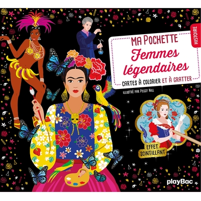 Image de Ma pochette Femmes légendaires - Cartes à gratter et à colorier