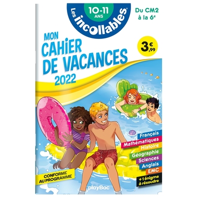 Picture of Cahier de vacances 2022 - Les incollables - Du CM2 à la 6e - 10-11 ans