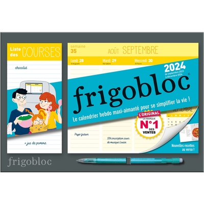 Image de Mini Frigobloc Hebdomadaire 2024-Calendrier d'organisation familiale/ sem (sept. 2023-dec 2024)