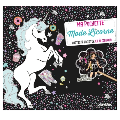 Image de Ma pochette Mode Licorne  - Cartes à gratter et à colorier